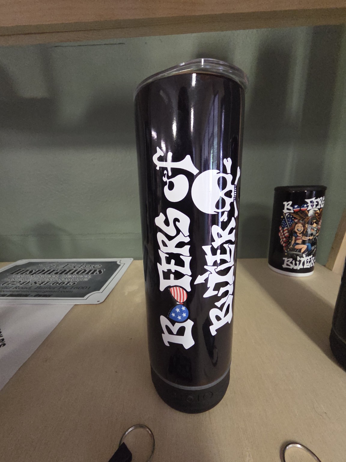 Boofers of Butler Tumbler with Speaker